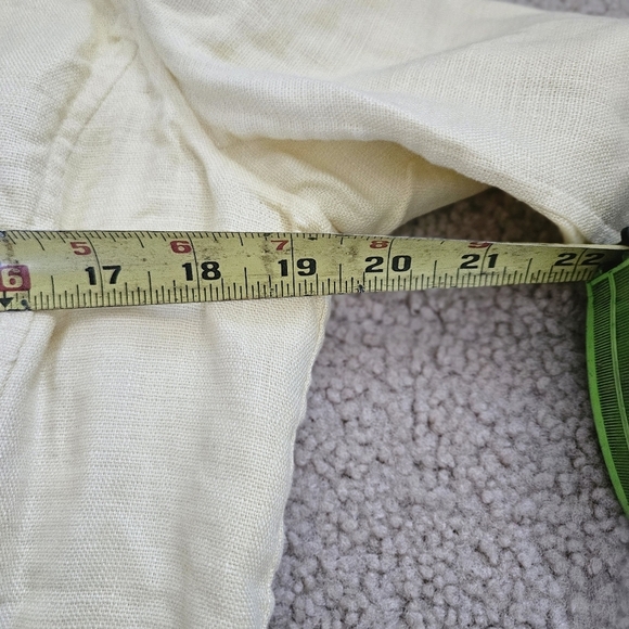 Womans Ellen Tracy Linen Yellow Jacket 8 (M) - Picture 9 of 10